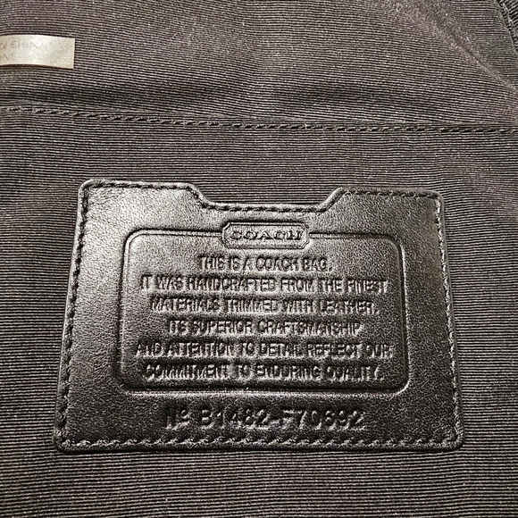 Coach Varick Nylon & Leather Backpack Sling Crossbody Black #F70692 - Picture 7 of 9